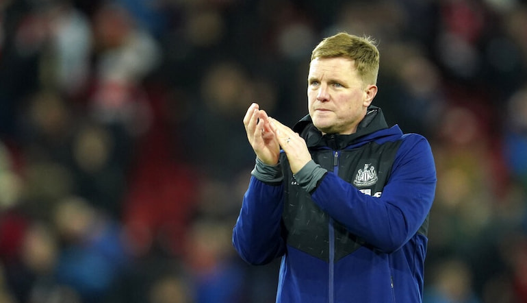 Newcastle manager Eddie Howe