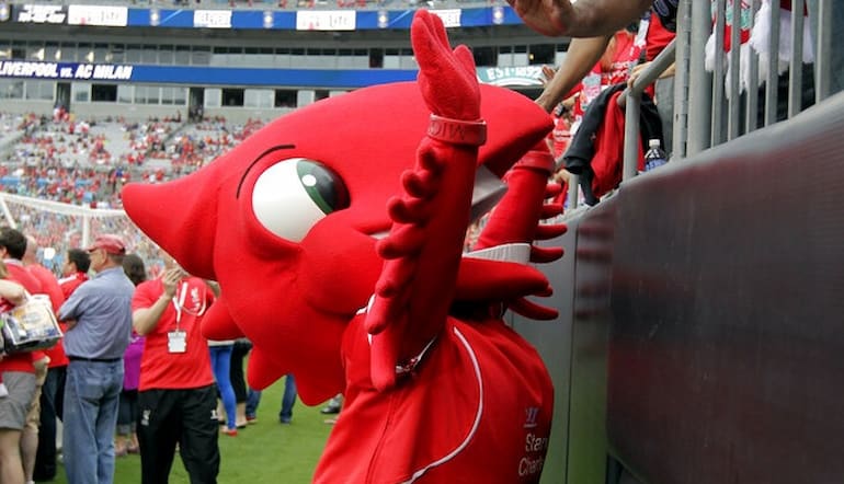 LFC mascot Mighty Red