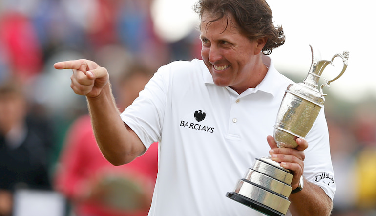 Mickelson Claret Jug Open Championship