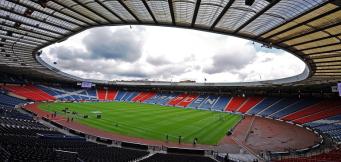 Scotland football team play at Hampden Park