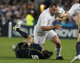 England rugby star Steve Thompson