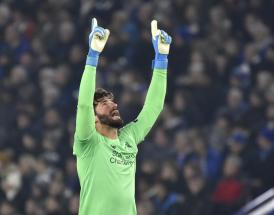 Liverpool goalkeeper Alisson Becker