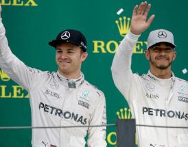 Hamilton and Rosberg were big rivals