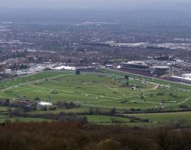 Aerial view Cheltenham races