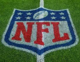 NFL logo on field