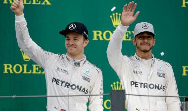 Hamilton and Rosberg were big rivals