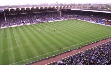 Maine Road Gary Neville fed Shaun Goater