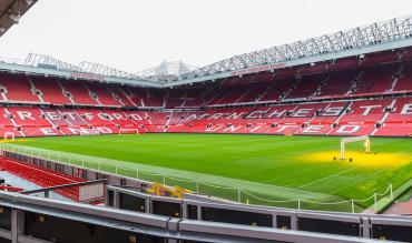 Harry Maguire plays at Old Trafford