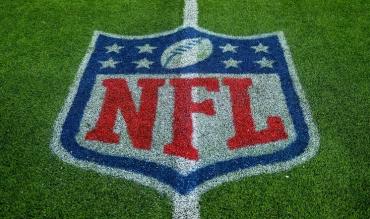 NFL logo on field