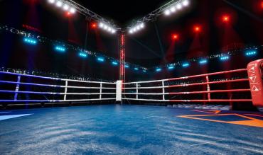 Boxing fights take place in a ring